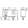 Пресостат комбиниран Danfoss KP15