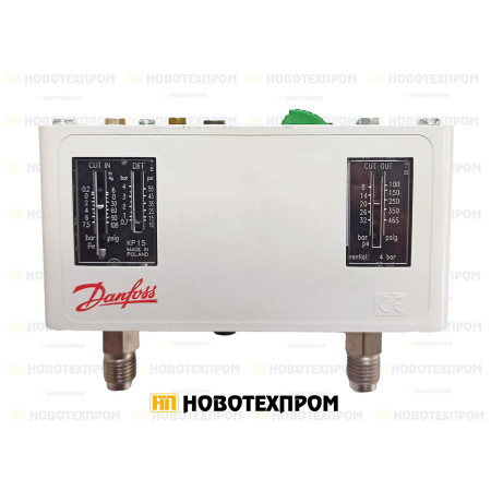 Пресостат комбиниран Danfoss KP15 (060-126466) – с ръчен рестарт на HP