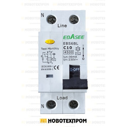 Дефектнотокова защита EBASEE 1P+N C10A 30ma Дефектнотокова защита EBASEE 1P+N C10A 30ma
