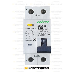 Дефектнотокова защита EBASEE 1P+N C40A 30ma Дефектнотокова защита EBASEE 1P+N C40A 30ma