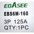 Автоматичен прекъсвач Ebasee EBS6M-160/3P 125A