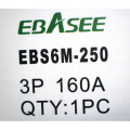 Автоматичен прекъсвач Ebasee EBS6M-250-/3P 160A