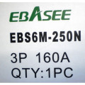 Автоматичен прекъсвач Ebasee EBS6M-250N/3P 160A