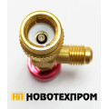 Кран ъглов HS-1221 R410/R32 5/16"F SAE x 1/4"M SAE