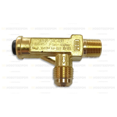 Предпазен клапан CASTEL 3060/34C400 3/8" 1/2" 40bar Предпазен клапан CASTEL 3060/34C400 3/8" 1/2" 40bar