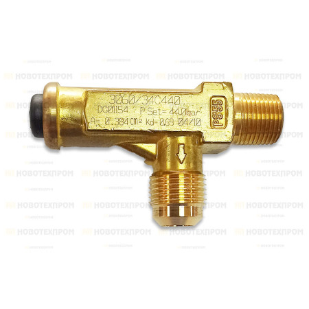 Предпазен клапан CASTEL 3060/34C440 3/8" 1/2" 44bar Предпазен клапан CASTEL 3060/34C440 3/8" 1/2" 44bar
