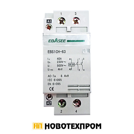 Модулен контактор EBASEE 2P 40A Модулен контактор EBASEE 2P 40A