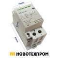 Модулен контактор EBASEE 2P 63A