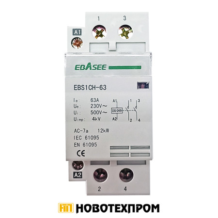 Модулен контактор EBASEE 2P 63A Модулен контактор EBASEE 2P 63A