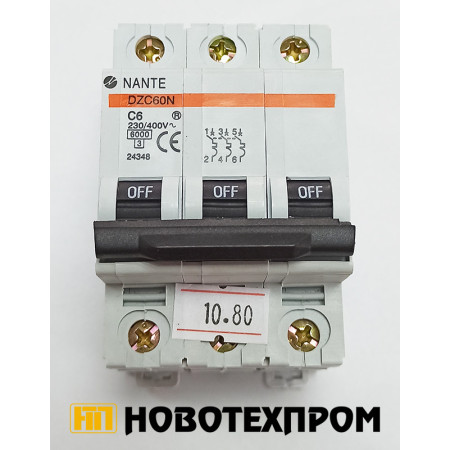 Автоматичен предпазител NANTE 6A /тройка/