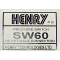 Пресостат Henry SW60 0.34 Bar
